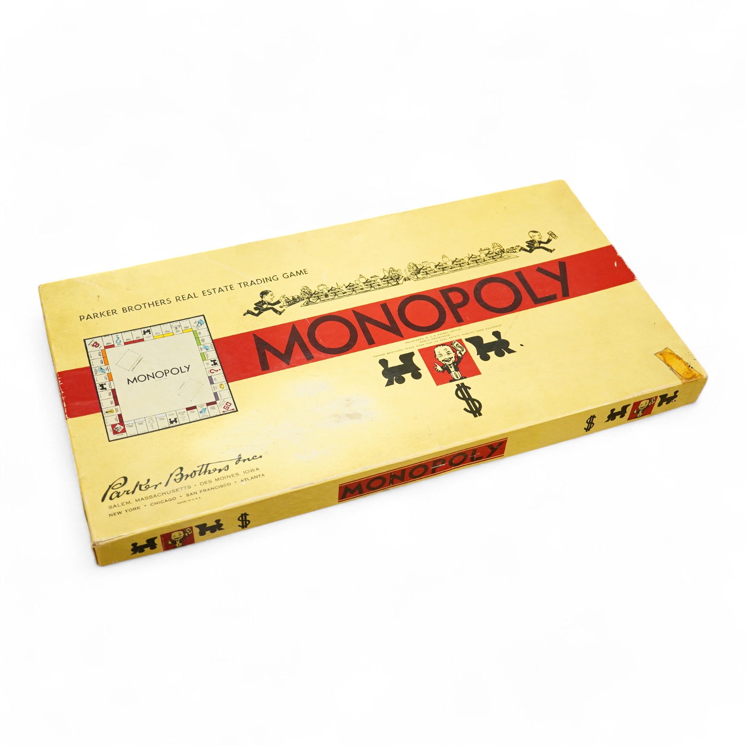 Monopoly, Parker Brothers Inc. 1960's American issue, using U.S. street names